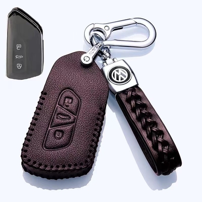 适用于大众高尔夫ID.4X途昂钥匙套凌渡L揽境ID.3真皮6X包壳扣专用
