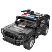 儿童双开门警车越野车玩具重装 甲车男女孩玩具车礼物 惯性特警装