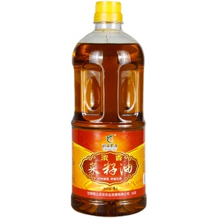 陇上农庄低芥酸浓香菜籽油1L非转基因 纯正天 醇香菜油 物理压榨