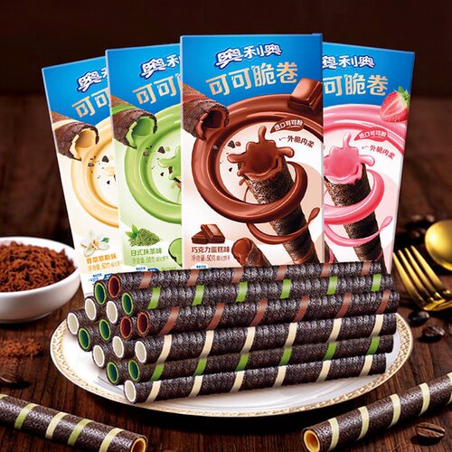奥利奥巧脆卷可可脆卷威化饼干