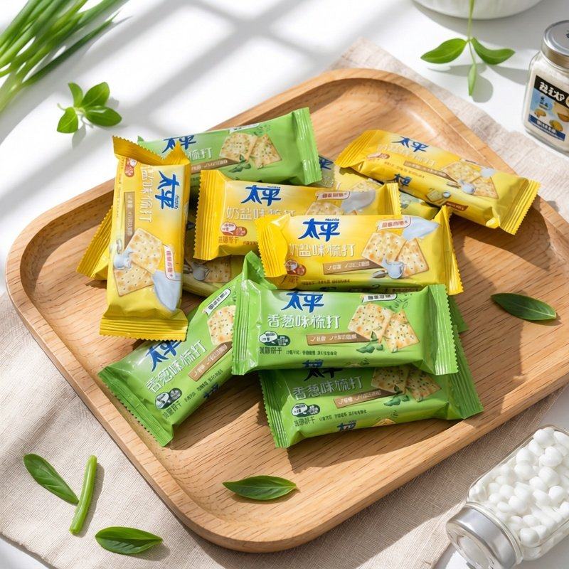 2月太平梳打饼干奶盐味香葱味散装低糖苏打饼干小包装休闲零食