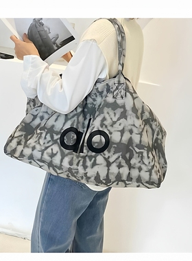 ALO瑜伽包大容量帆布托特包单肩手提包男女同款运动健身包购物袋