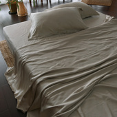 好货推荐 大货面料剩余 100%天然竹纤维四件套凉感床单抑菌防螨