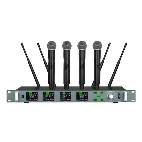 ACEMIC爱尚达X4户外演出工程婚庆手持头戴真分集一拖四无线麦克风