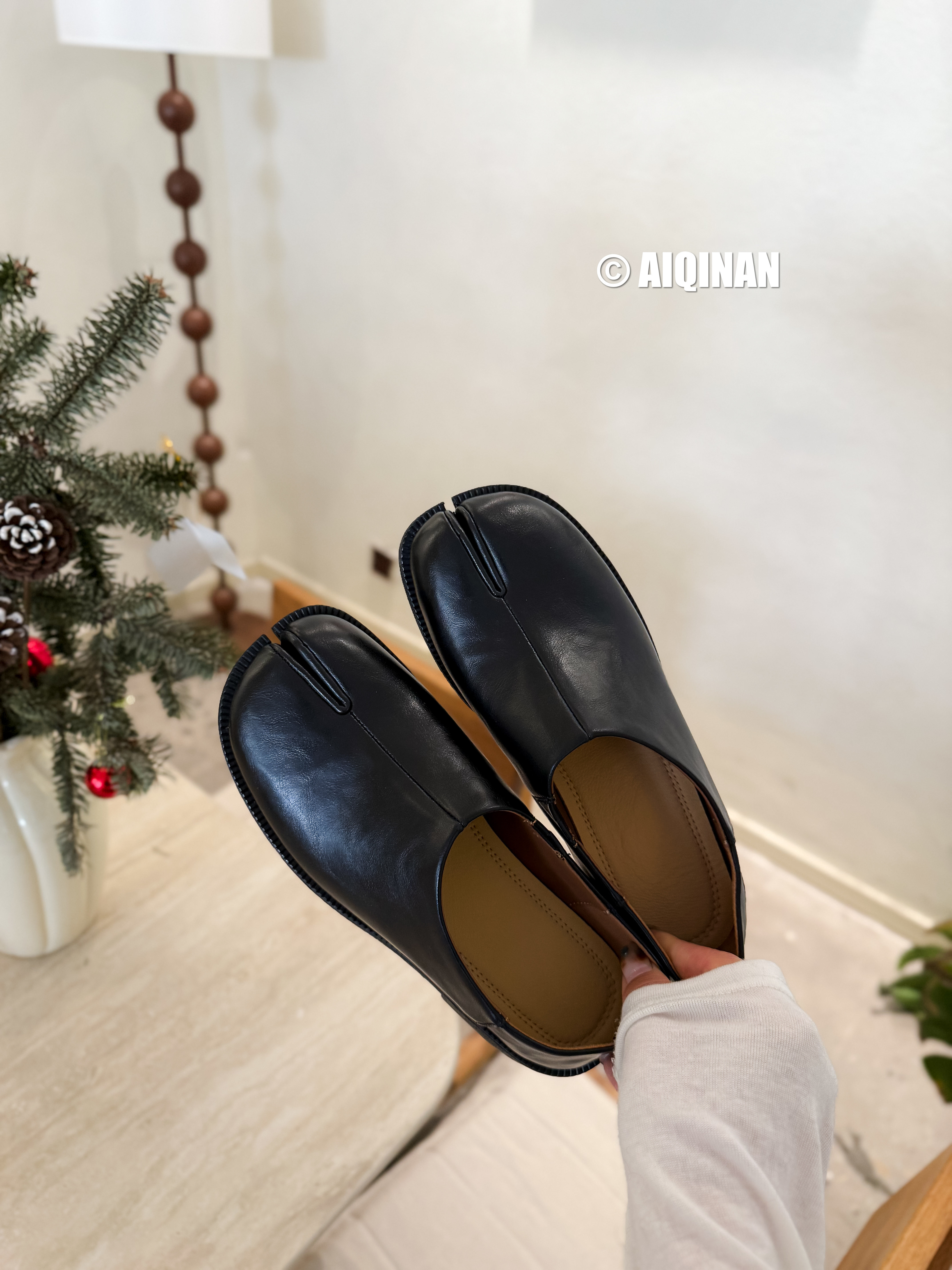 2026新款真皮分趾鞋女百搭平底一脚蹬懒人鞋可踩跟单鞋猪蹄鞋学生,女鞋,深口单鞋,淘宝优惠券,粉丝福利购,淘宝优惠卷