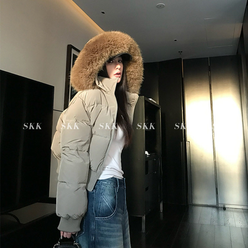 品牌断码棉服女短款2025冬季棉衣/棉服