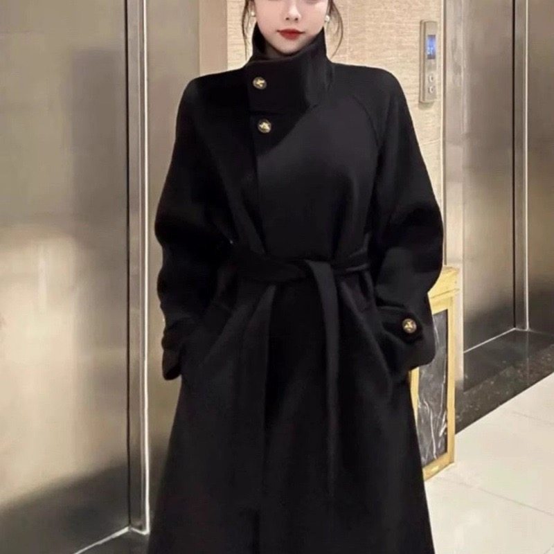 NOHASHTAG赫本风双面羊绒大衣