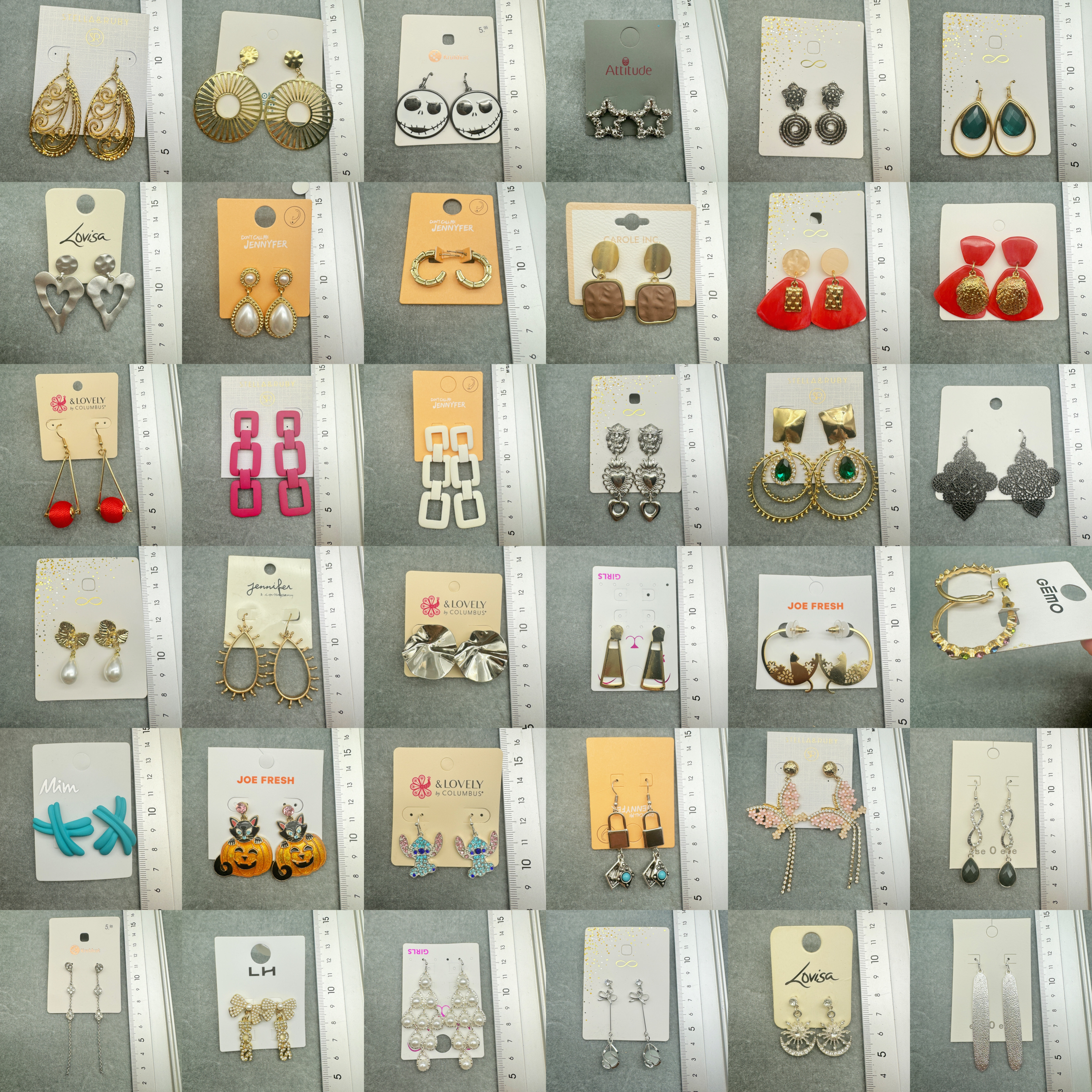 7.22青岛外贸尾货孤品瑕疵原单出口欧美复古重工耳钉耳环耳饰