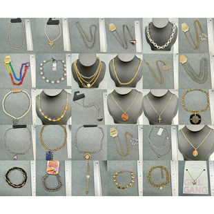 3.4欧美尾货孤品瑕疵外贸原单出口简约气质项链锁骨链饰品女