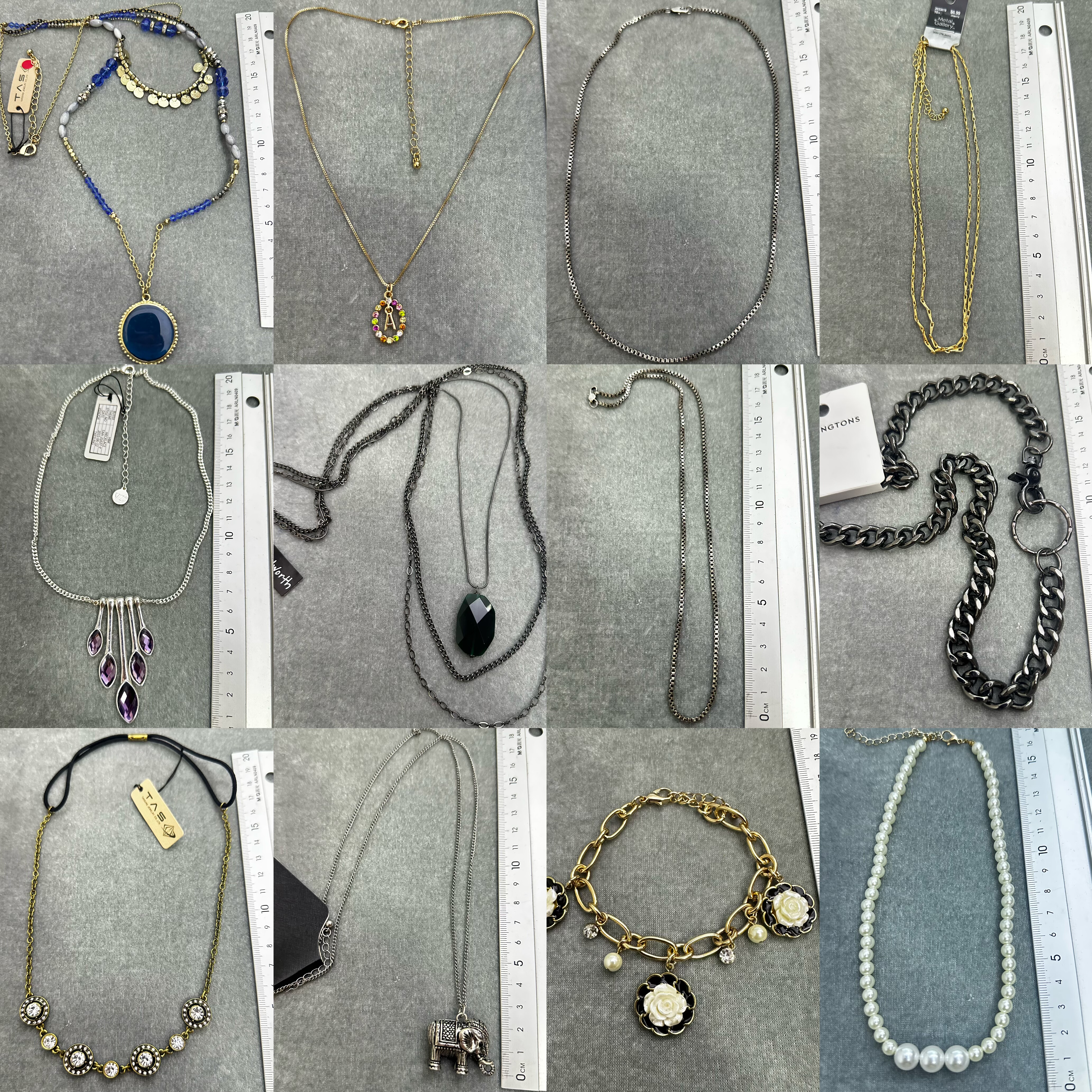 7.22青岛外贸尾货孤品瑕疵原单出口欧美复古重工项链饰品