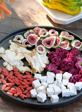 乐作｜佛手玫瑰茶 佛手干片无花果干平阴玫瑰 茶汤金黄 口感清香