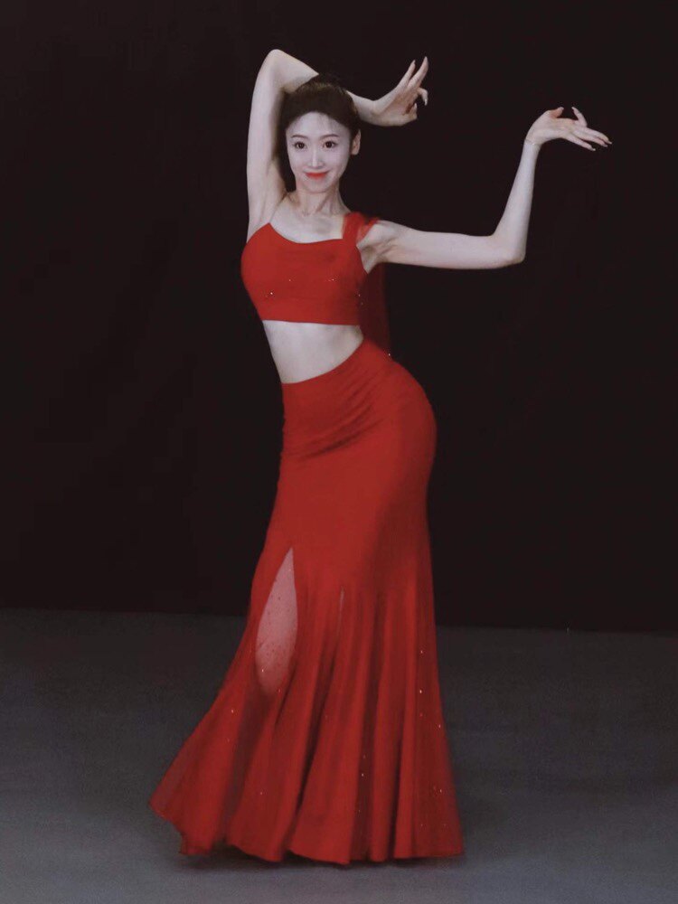 动动舞原创民族傣族舞蹈服套装女古典舞服