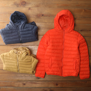 超值外贸秋冬新款 青少年棉服羽绒棉男女儿童轻便保暖连帽棉袄洋气