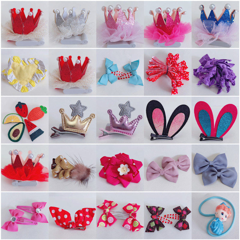 女童卡通卖萌发卡发圈头饰