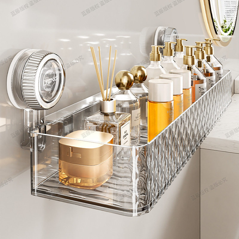 吸盘式置物架家用卫生间浴室洗漱台墙上壁挂式免打孔收纳整理架子,家庭/个人清洁工具,浴缸置物架,淘宝优惠券,粉丝福利购,淘宝优惠卷