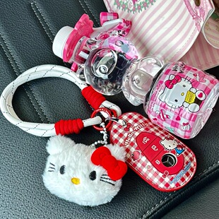 新款 奔驰C260L钥匙套c200l壳glc300l车s400包EQE女E300hellokitty