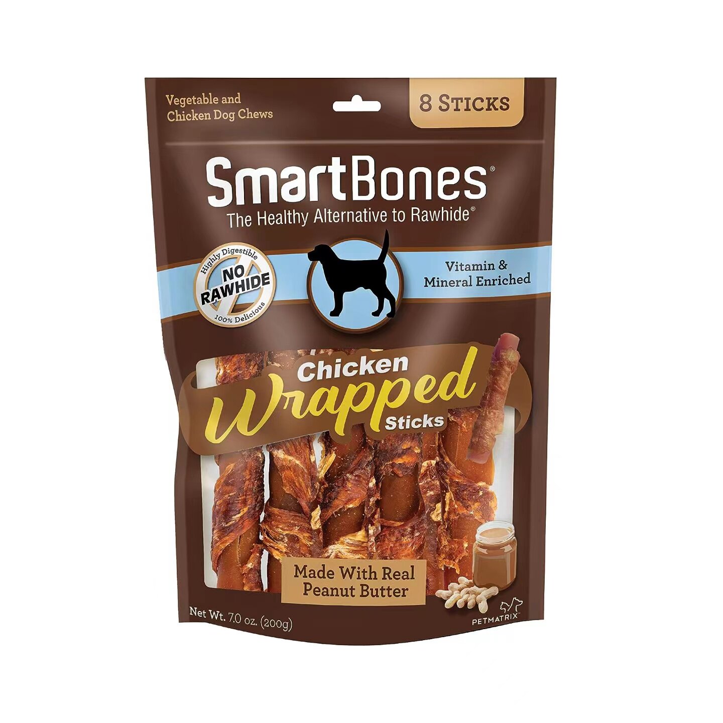 美国直邮 SmartBones Chicken-Wrapped Sticks 狗鸡肉棒咀嚼零食