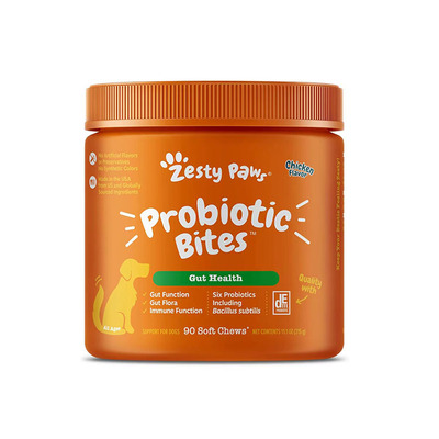 美国直邮 Zesty Paws Probiotics for Dogs 狗狗益生菌咀嚼片