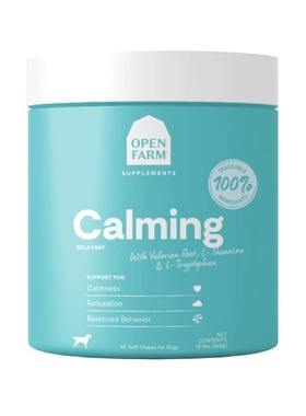 美国直邮Open Farm Calming Chews for Dog狗用镇静情绪补剂 90粒