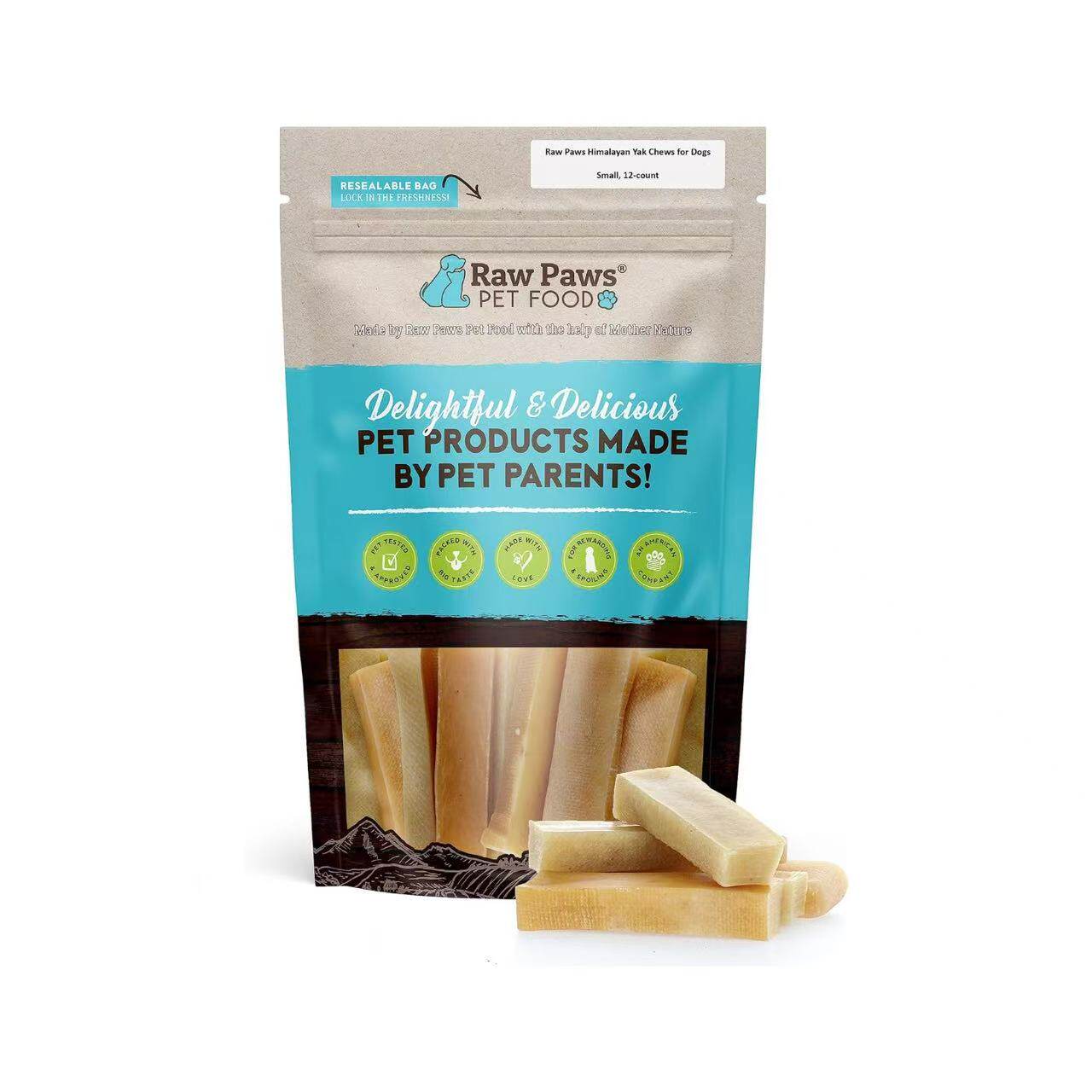美国直邮 Raw Paws Himalayan Yak Chews for Dogs羊奶犬用咀嚼条