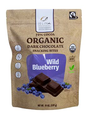 美国直邮Jelina Chocolatier Organic DarkChocolate有机黑巧克力