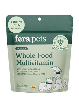 美国直邮 Fera Pets Whole Food Multivitamin复合维生素猫狗粮顶