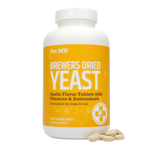 美国直邮 Pet MD Garlic & Brewers Yeast 猫狗用酵母片 500片