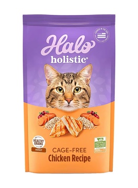 美国直邮 Halo Holistic Cat Food Dry 成猫配方干猫粮 消化健康