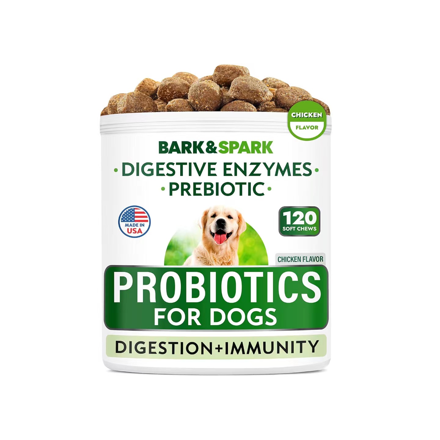 美国直邮 Dog Probiotics & Digestive Enzymes狗益生菌和消化酶