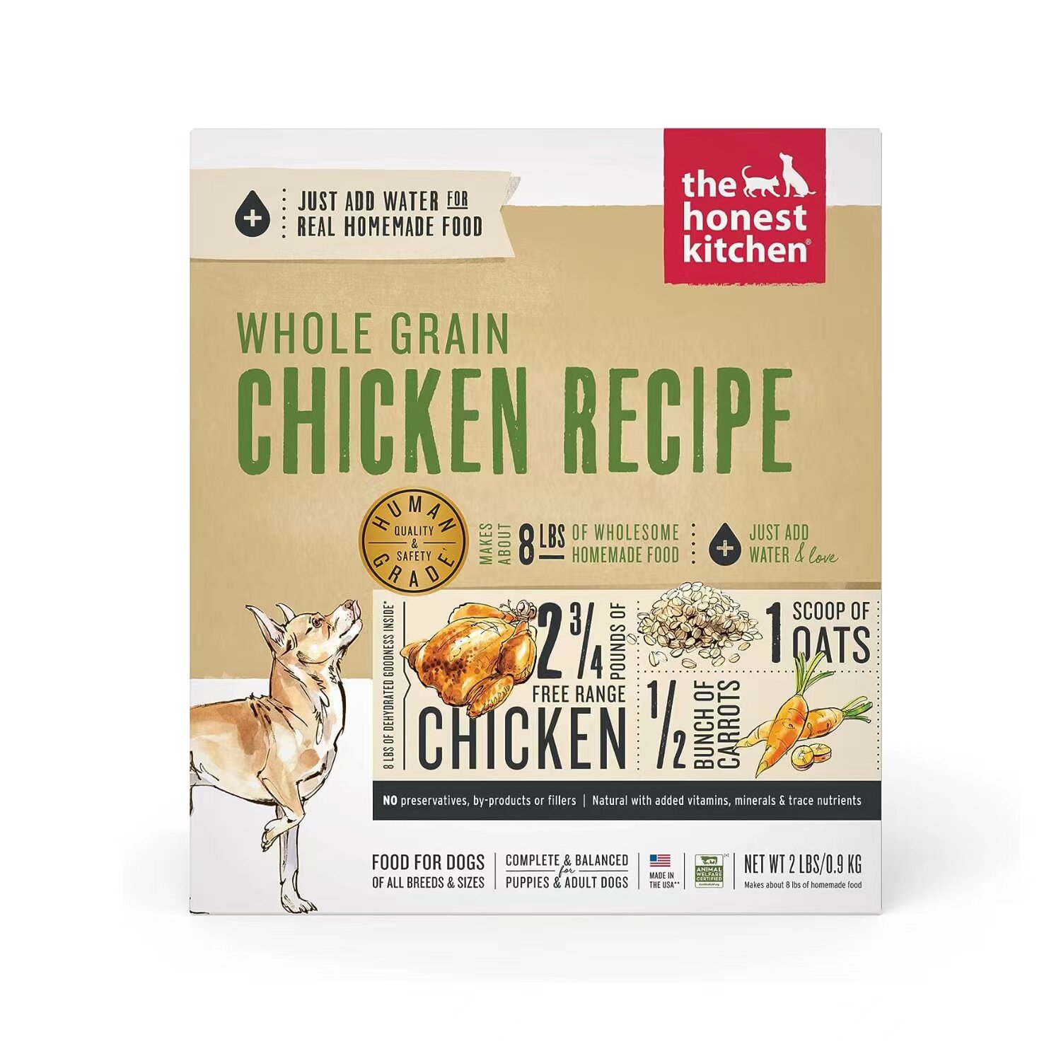 TheHonestKitchen脱水全麦鸡肉