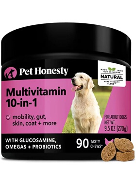 美国直邮 Pet Honesty 10 in 1 Dog Multivitamin 狗用多种维生素