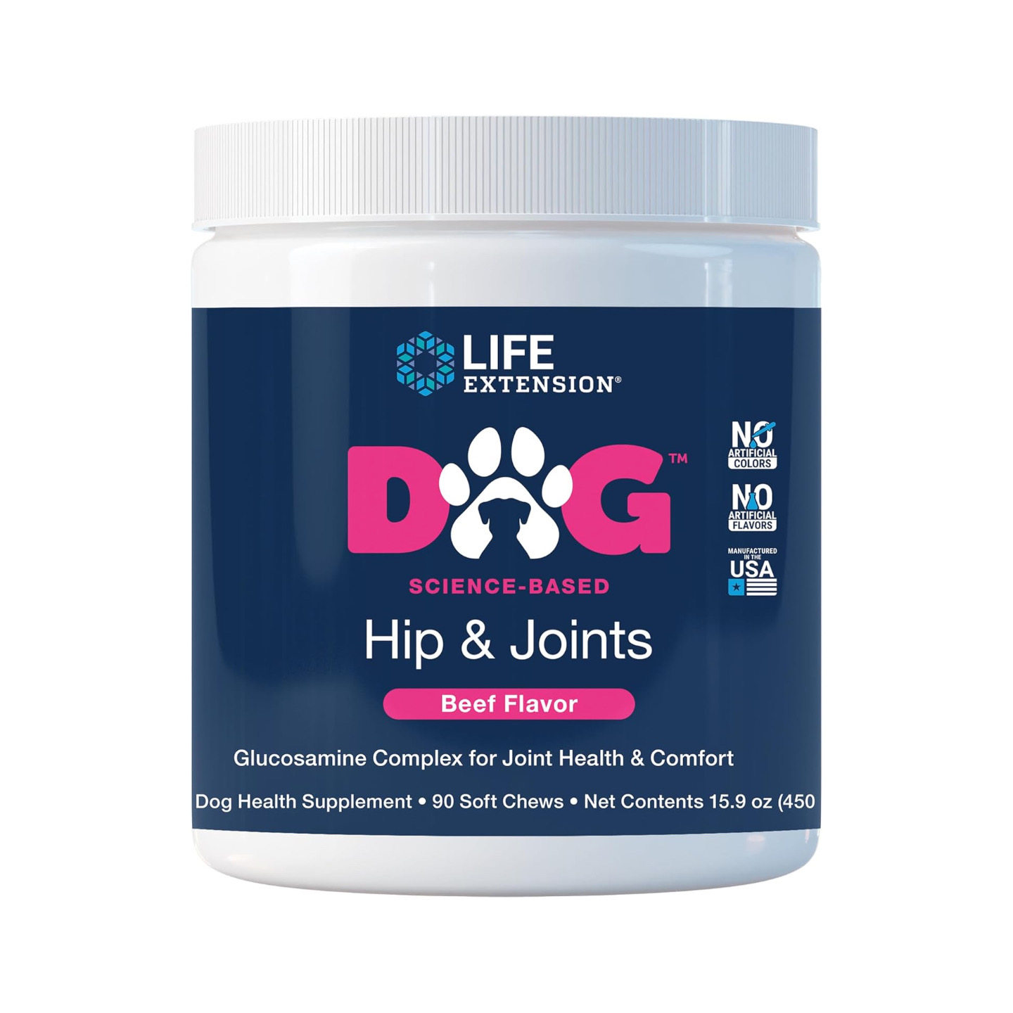 美国直邮 Life Extension DOG Hip & Joints狗髋关节健康补剂90粒
