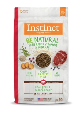 美国直邮Instinct Be Natural Real Beef dog food牛肉天然狗干粮