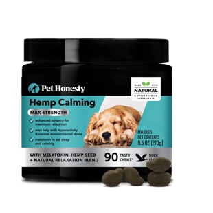 美国直邮 Pet Honesty Hemp Calming Chews for Dogs 狗咀嚼补剂