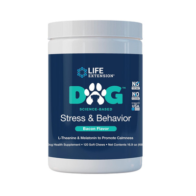美国直邮Life Extension Dog Stress & Behavior 狗压力舒缓120粒