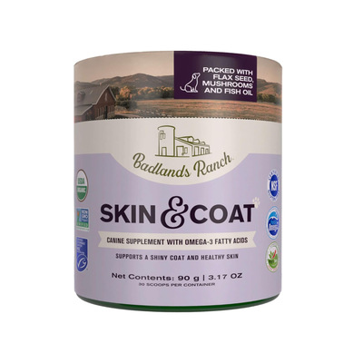 美国直邮 BADLANDS RANCH Skin & Coat Canine  狗用皮毛补剂 90g