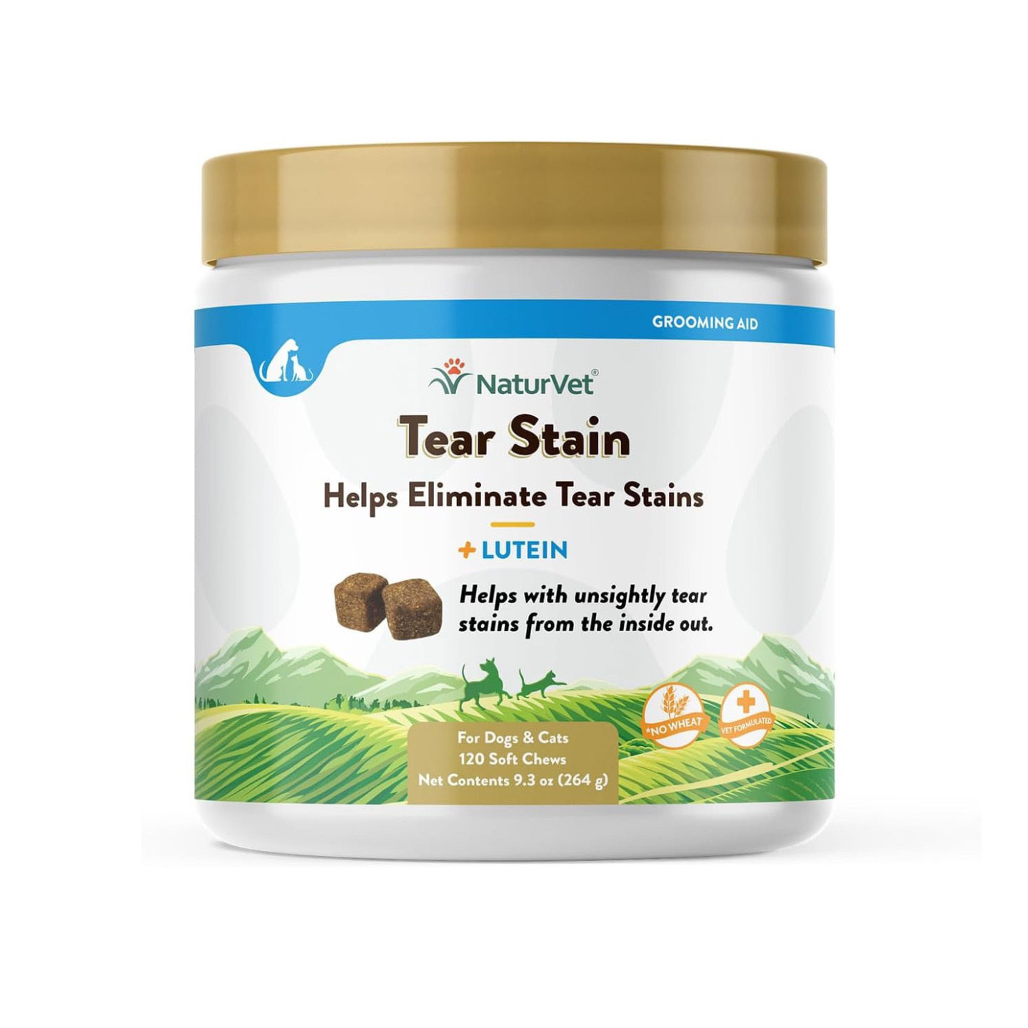美国直邮 NaturVet Lutein Tear Stain 猫狗泪痕消除 现货