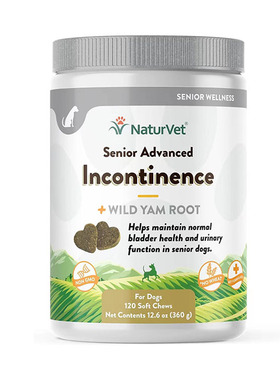 美国直邮 NaturVet Senior Advanced Incontinence 狗狗失禁补剂