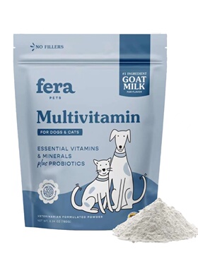 美国直邮 Fera Pets Multivitamin Goat Milk 猫狗用多维生素补剂