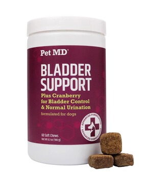 美国直邮 Pet MD Bladder Support Cranberry 狗膀胱支持 60粒