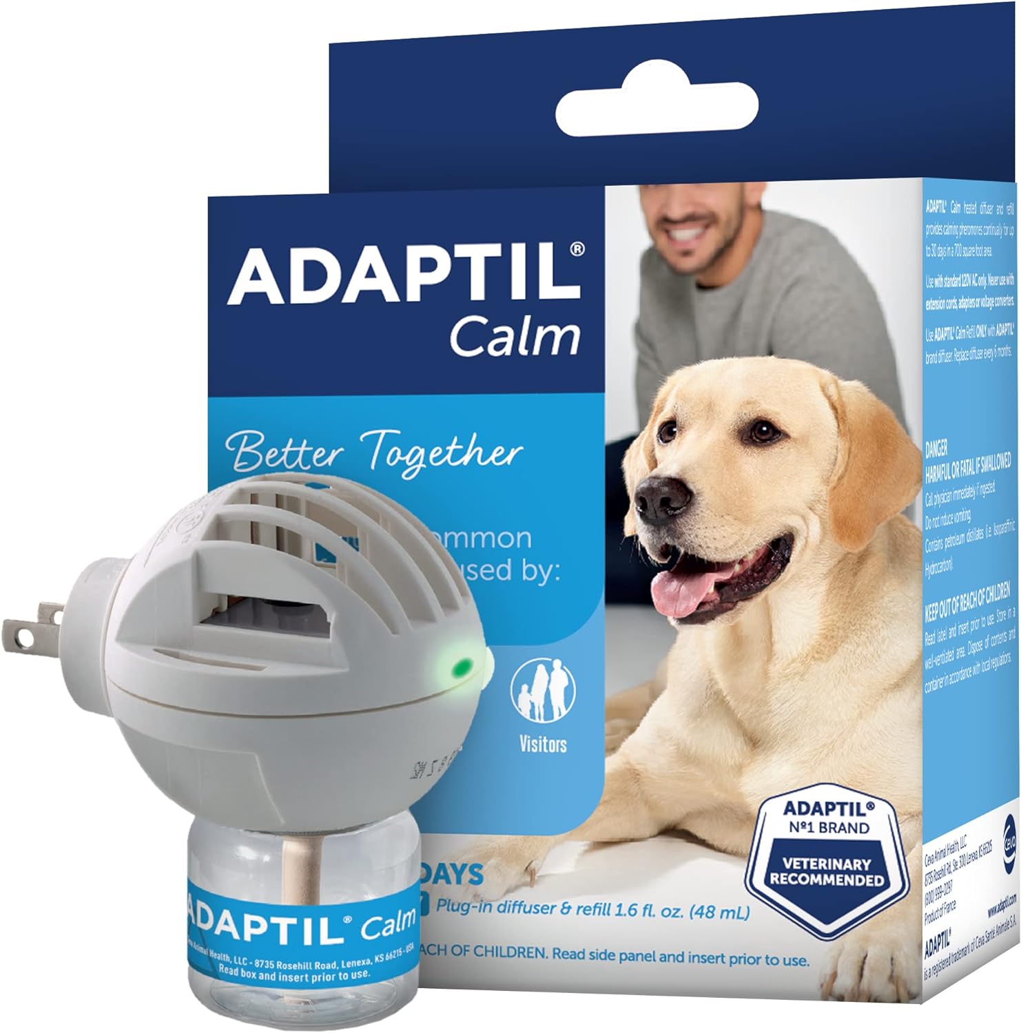 美国直邮ADAPTIL Dog CalmingPheromoneDiffuser狗镇静信息素扩散