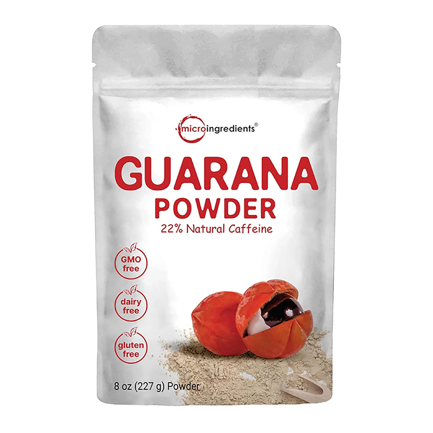 美国直邮MICROINGREDIENTS Guarana Powder 瓜拉纳粉 天然咖啡因
