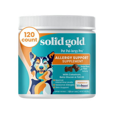 美国直邮 Solid Gold Dog Allergy Chews 狗过敏咀嚼补剂缓解瘙痒