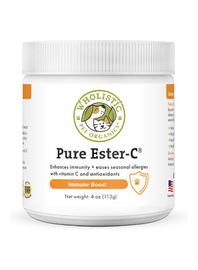 美国直邮 Wholistic Pet Organics Ester C 狗用维生素C补剂113g