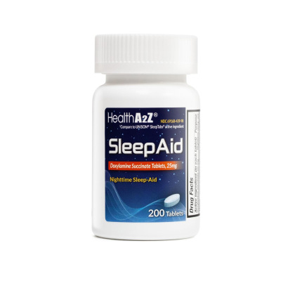 美国直邮 HealthA2Z® Sleep Aid 睡眠辅助剂琥珀酸多西胺 25mg
