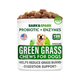 Spot Burn Chews全天然草烧伤斑咀嚼片 Grass 美国直邮BARK&SPARK