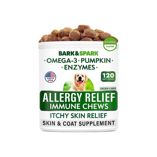 美国直邮 BARK&SPARK Dog Allergy Relief Chews狗过敏缓解咀嚼片