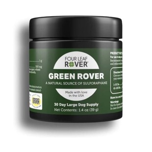 美国直邮 Four Leaf Rover Green Rover狗用有机西兰花芽螺旋藻粉