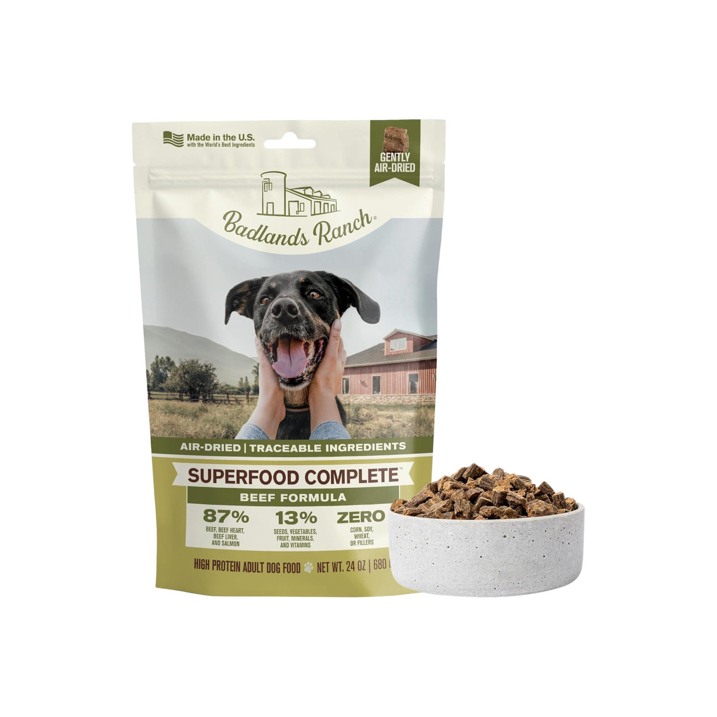 BADLANDSRANCH风干牛肉犬粮
