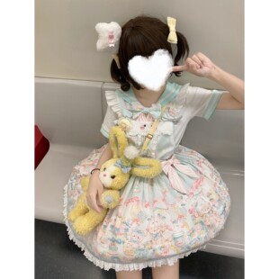 【现货掉落】*咩噗甜点 *羊岛星Lolita原创 可爱背带裙